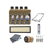 Kit Tagliando 3 Filtri + 4 Litri Olio Total 10W40 + Guarnizione Punterie + 4 candele + Additivo Liqui Moly Engine Flush – Peugeot 207