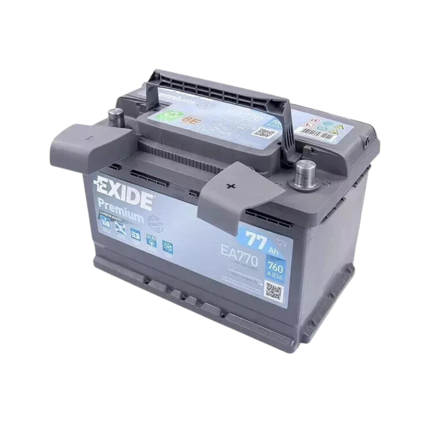 Accumulatore Auto Exide EA770 Premium Carbon Boost – 77Ah 760A 12V (+ Destra)