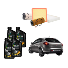 Kit Tagliando Fiat Bravo 1.6 MJT | 4 Litri Olio + 4 Filtri