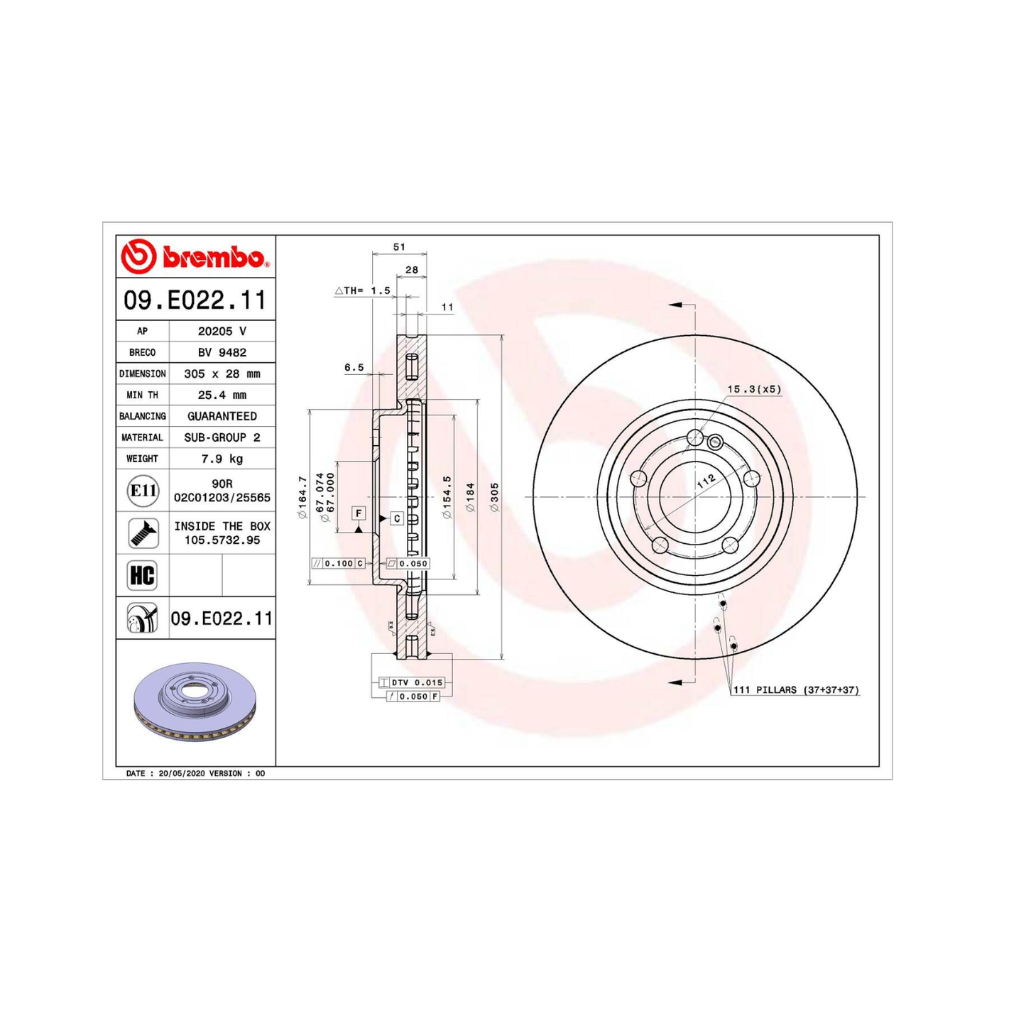 Kit Dischi Anteriori + Posteriori + Pastiglie Posteriori Brembo - Mercedes Classe A W177