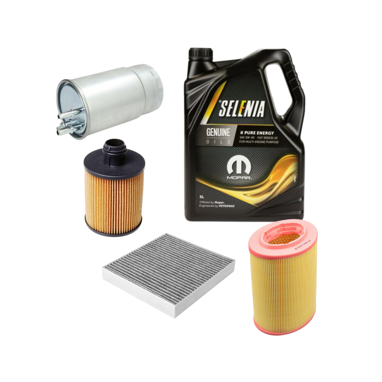 Kit Tagliando 4 Filtri + 5 Litri Olio Selenia 5W40 – Alfa Romeo 159 1.9 JTDm