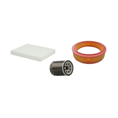 Kit Distribuzione Con Pompa Acqua + Cinghia Servizi e Tenditori + 3 Filtri (Olio, Aria e Abitacolo) - Fiat Punto 188 1.2