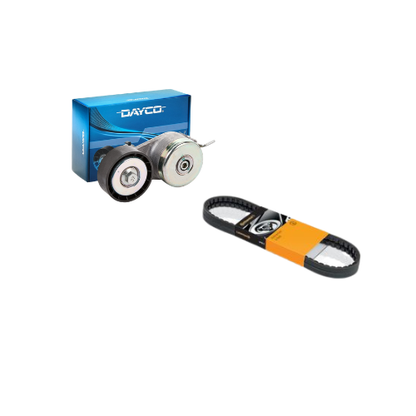 Kit Distribuzione Con Pompa Acqua + Cinghia Servizi e Tenditori + 3 Filtri (Olio, Aria e Abitacolo) - Fiat Punto 188 1.2