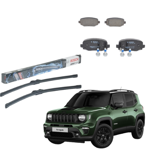 Kit Pastiglie Posteriori + Spazzole Anteriori Bosch - Jeep Renegade 1.6