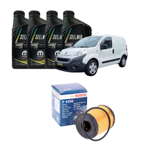 Kit tagliando Fiat Fiorino 1.3 MJT 2020 con olio Selenia WR Pure Energy 5W30 4L e filtro Bosch