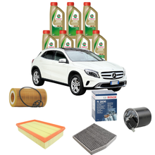 Kit Tagliando Completo Mercedes GLA (X156) 2.0 CDI 4MATIC 2016 – 4 Filtri Bosch + 7L Castrol Edge 0W-30
