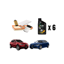 Kit Tagliando Filtri Originali Alfa Romeo + 6 Litri Olio Selenia