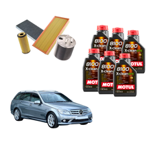 Kit Tagliando Mercedes Classe C W204 2.1 CDI | 6 Litri Olio + 4 Filtri