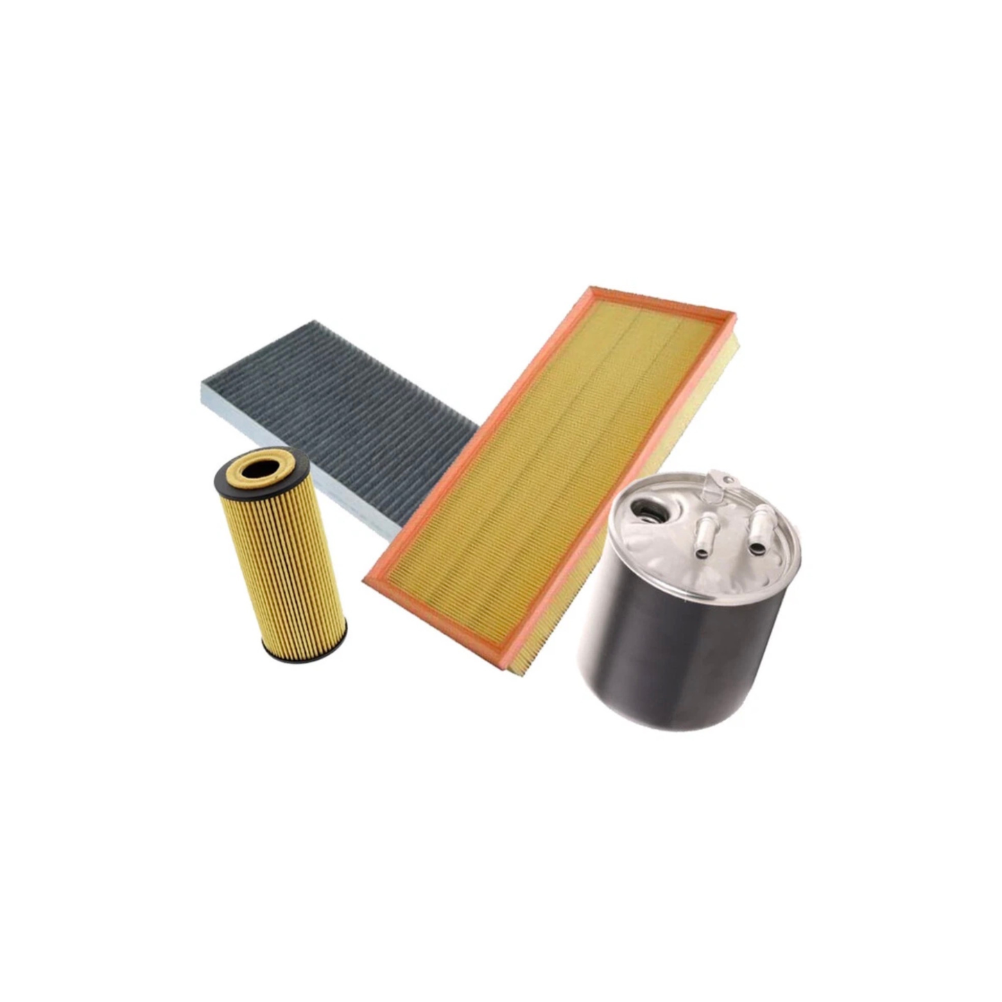 Kit Tagliando Mercedes Classe C W204 2.1 CDI | 6 Litri Olio + 4 Filtri
