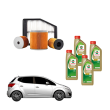 Kit Tagliando 4 Litri Olio + 4 Filtri ( Filtro Aria Champion, Filtro Abitacolo Champion, Filtro Olio UFI, Filtro Carburante UFI ) – Kia Venga 1.4 Diesel