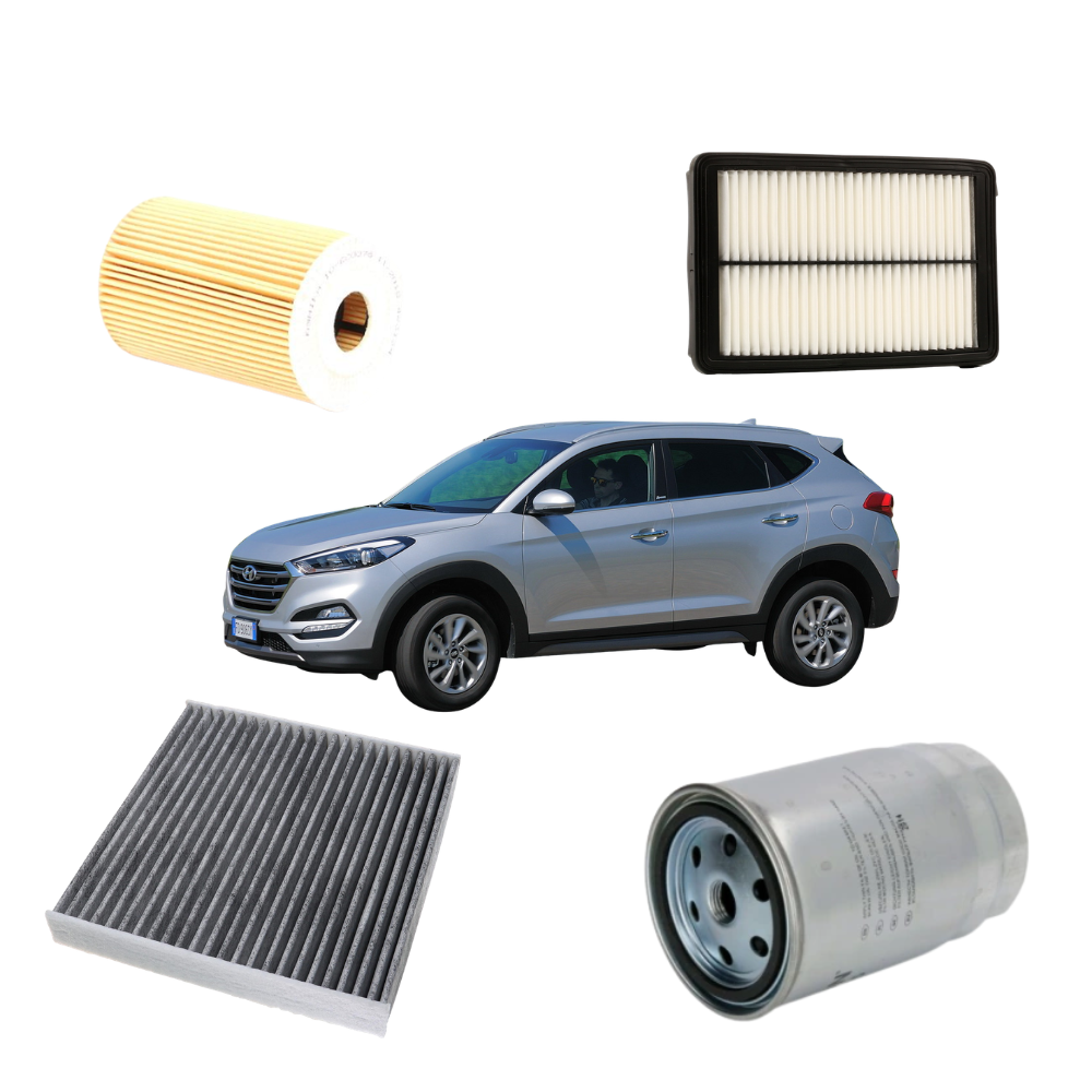 Kit Tagliando 4 Filtri Hyundai Tucson 1.7 CRDI