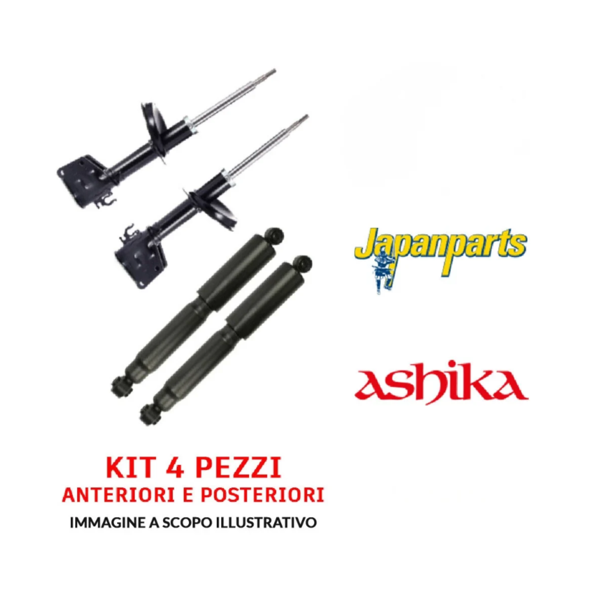 Kit 4 ammortizzatori anteriori e posteriori per Fiat Panda 141