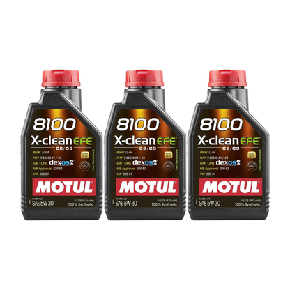 Motul 8100 X-Clean EFE 5w 30– Olio Motore - 3L
