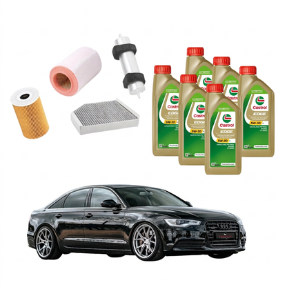 Immagine del kit con una latta di olio aggiuntiva