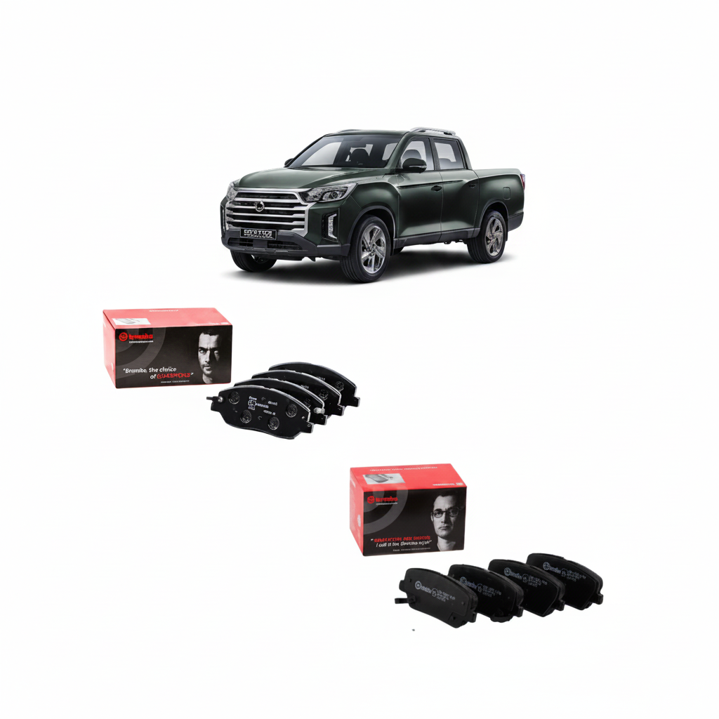 Kit Pastiglie Freni Anteriori + Posteriori Brembo – SsangYong Rexton Sport