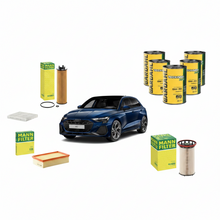 Kit Tagliando 4 Filtri Mann Filter + Olio Bardahl 0W-30 F950A 5L – Audi A3 Sportback