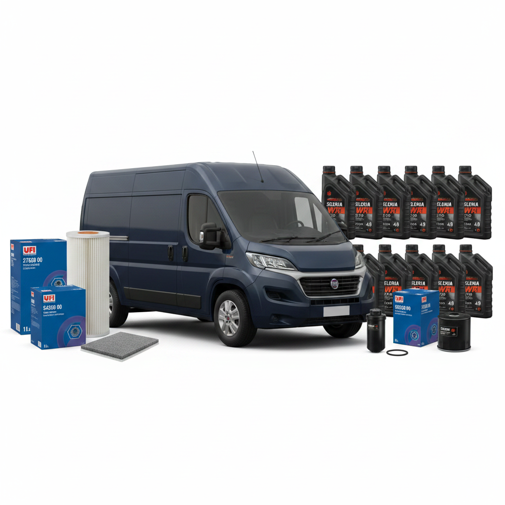 Kit Tagliando 4 Filtri UFI + Olio Selenia WR 5W-40 9L – Fiat Ducato