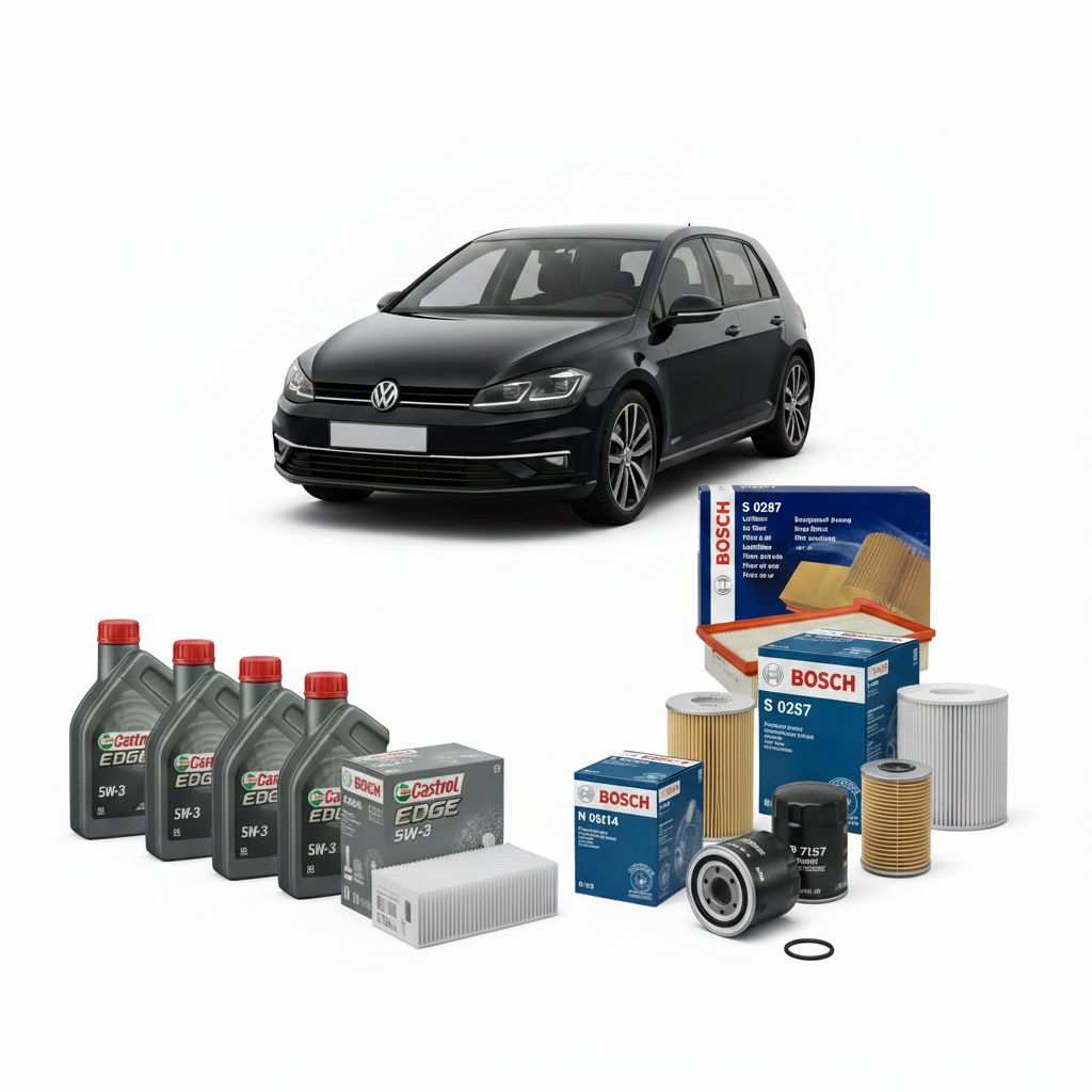 Kit Tagliando 4 Filtri Bosch + 5L Olio Castrol 5W-30 LL – Volkswagen Golf VII