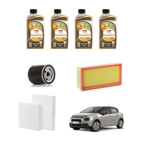 Tagliando Citroen C3 III 1.2 VTi | 4 Litri Olio Total 0W 20 + 3 Filtri