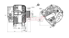 Alternatore Xenergy 14V 150A – Peugeot – XAL41415AD