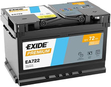 Batteria Auto Exide Premium 12V 72Ah 720A – EA722