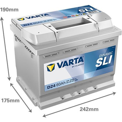 Batteria Auto Varta Dynamic SLI D24 12V 60Ah 540A – 560408054K262