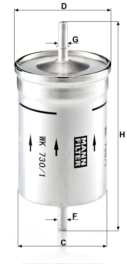 Filtro Carburante Mann-Filter WK 730/1 – Volkswagen / Audi / Seat - foto 3