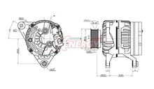 Alternatore Xenergy 14V 90A – Iveco – XAL11210AD