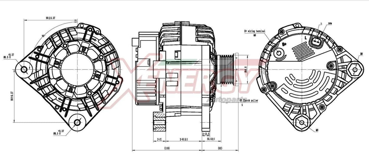 Alternatore Xenergy 125 A – Renault – XAL10515AD - 2