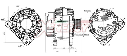 Alternatore Xenergy 125 A – Renault – XAL10515AD - 2