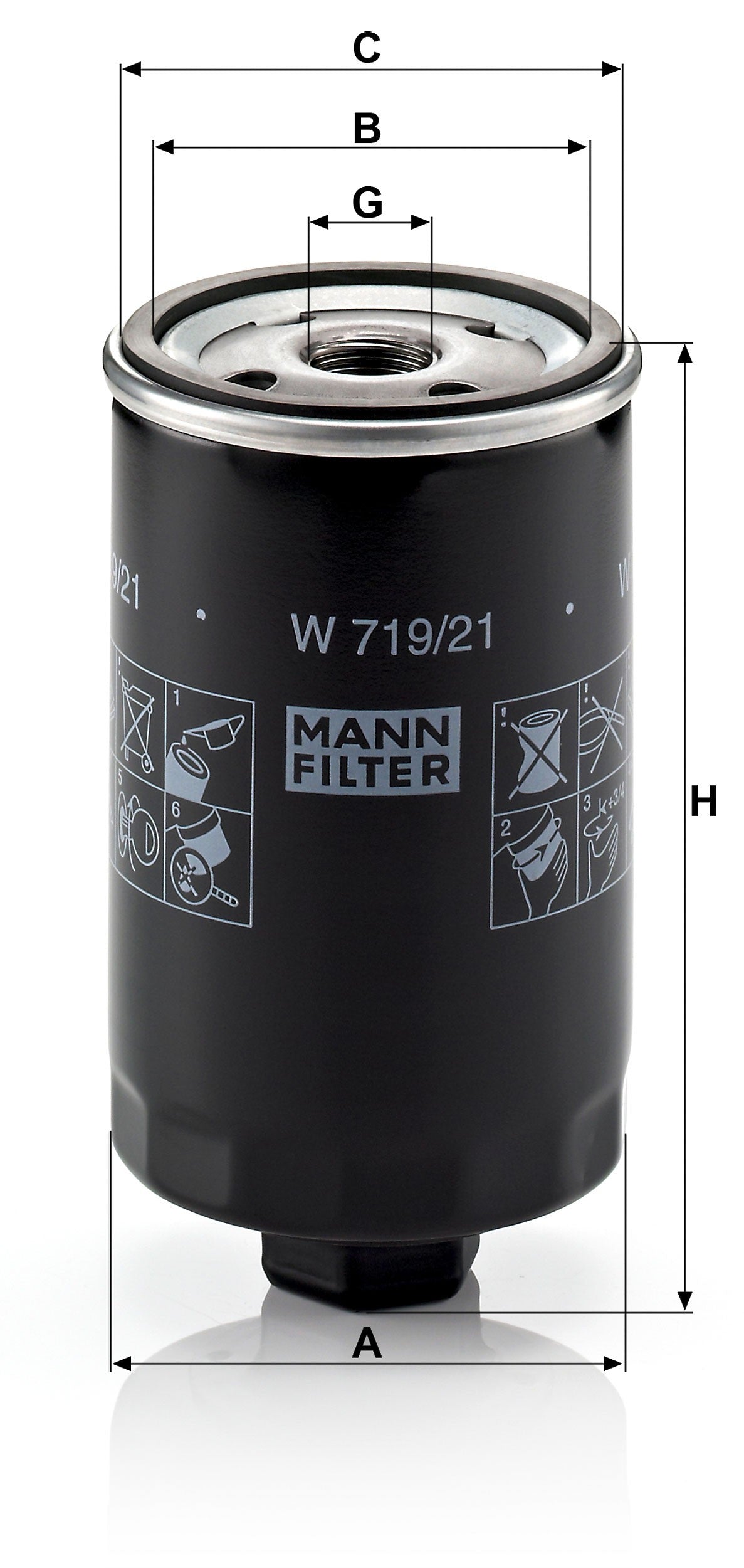 Filtro Olio Mann-Filter W 719/21 – Volkswagen - foto 2