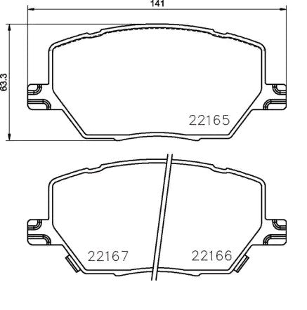 Kit Pastiglie Freno Brembo P 23 164