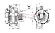 Alternatore Xenergy 14V 130A – Toyota / Lexus – XAL25940AD