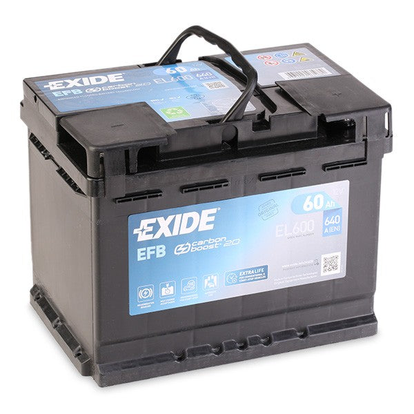 Batteria Auto Exide EFB 12V 60Ah 640A Start & Stop – EL600
