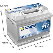 Batteria Auto Varta Dynamic SLI D59 12V 60Ah 540A – 560409054K262