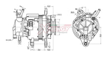 Alternatore Xenergy 14V 60A – Mitsubishi – XAL10335AD