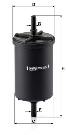 Filtro Carburante Mann-Filter WK 6002 – Renault / Peugeot / Dacia - foto 2