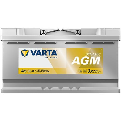 Batteria Auto Varta Dynamic AGM A5 12V 95Ah 850A Start & Stop – 595901085K262
