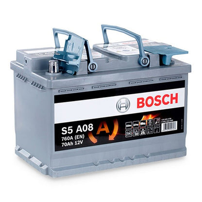 Batteria Auto Bosch S5 A08 AGM 12V 70Ah 760A Start & Stop – 0 092 S5A 080