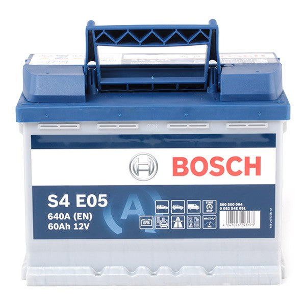 Batteria Auto Bosch S4 E05 EFB 12V 60Ah 640A Start & Stop – 0 092 S4E 051