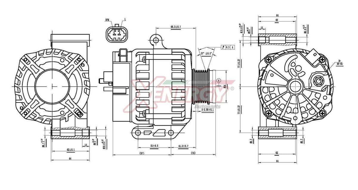 Alternatore Xenergy 14V 105A – Opel / Suzuki – XAL17730AD