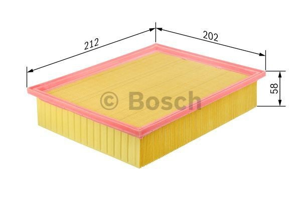 Filtro Aria Bosch F 026 400 057 – Fiat / Alfa Romeo / Opel