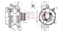 Alternatore Xenergy 14V 130A – Toyota / Lexus – XAL25940AD - 2