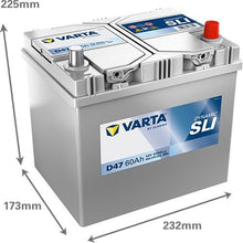 Batteria Auto Varta JIS D47 12V 60Ah 540A – 560410054K262
