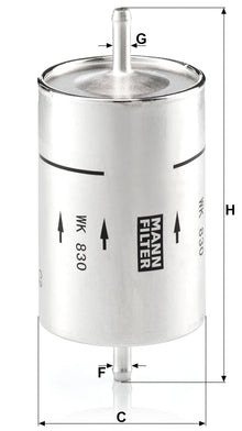 Filtro Carburante Mann-Filter WK 830 – BMW / Peugeot / Renault - foto 2