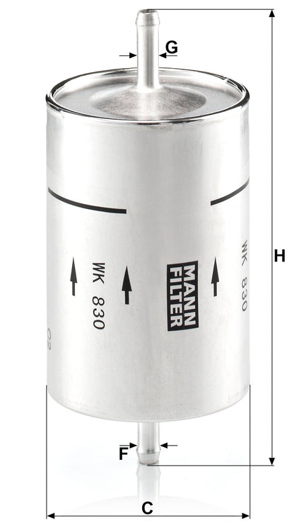 Filtro Carburante Mann-Filter WK 830 – BMW / Peugeot / Renault - foto 2