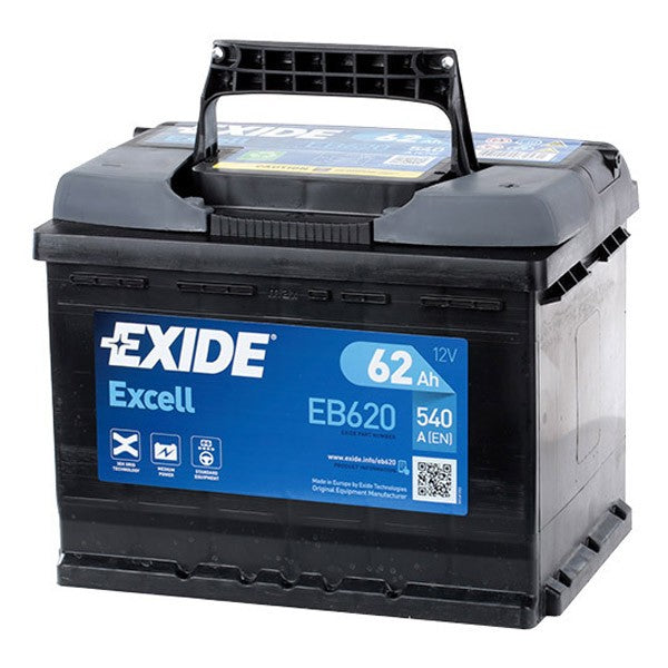 Batteria Auto Exide Excell 12V 62Ah 540A – EB620