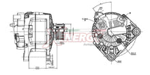 Alternatore Xenergy 14V 110A – Renault / Peugeot – XAL33615AD - 2