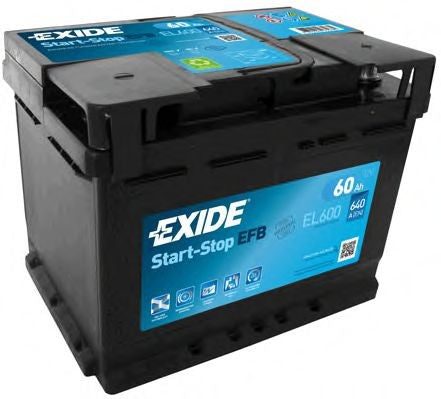 Batteria Auto Exide EFB 12V 60Ah 640A Start & Stop – EL600