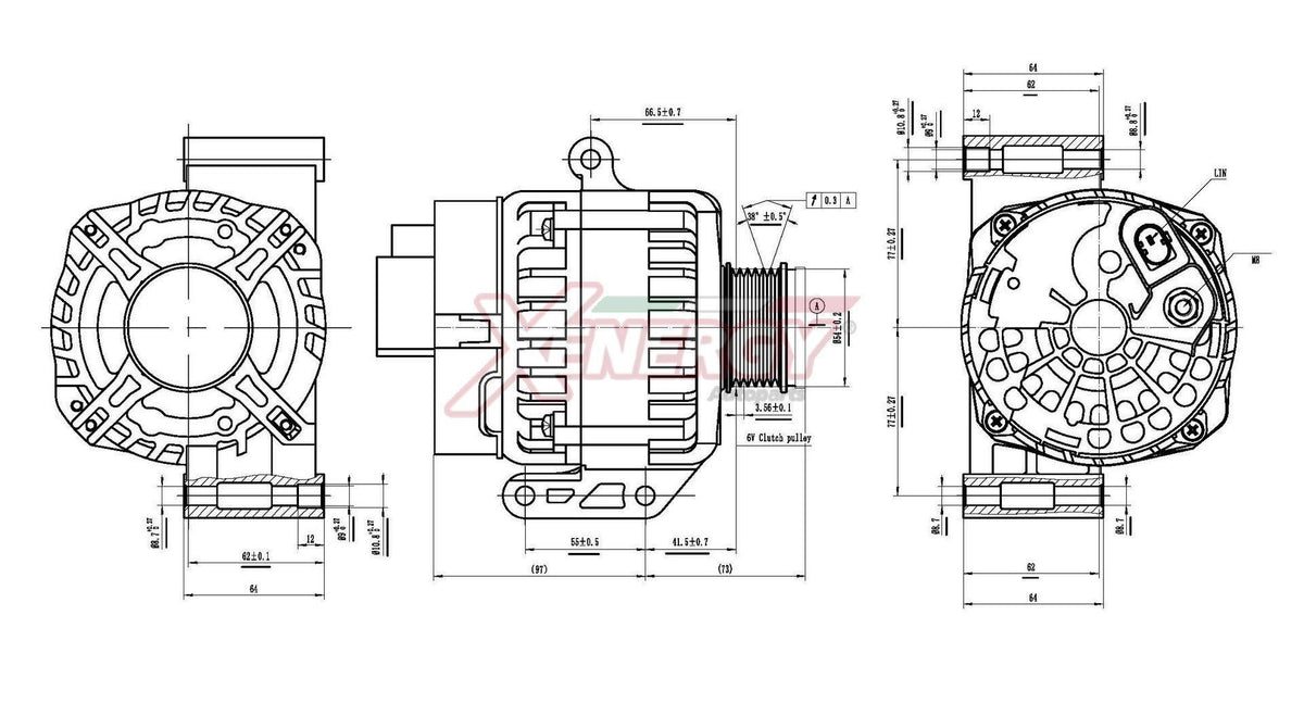 Alternatore Xenergy 14V 120A – Alfa Romeo / Fiat – XAL39515AD